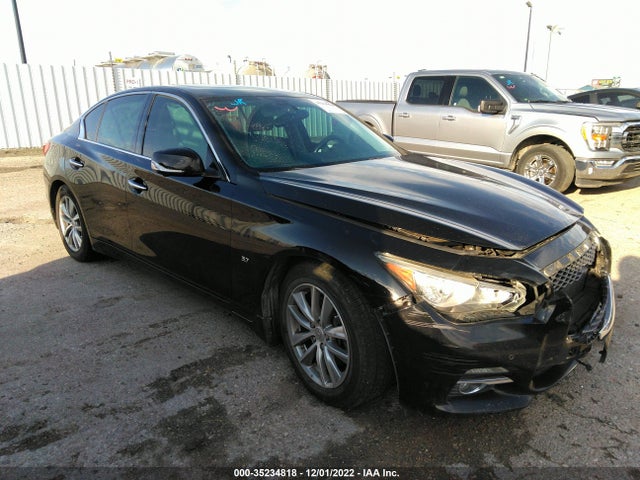 2014 Infiniti Q50 Premium მანქანა იყიდება აუქციონზე, vin: JN1BV7AP5EM674100, აუქციონის ნომერი: 35234818