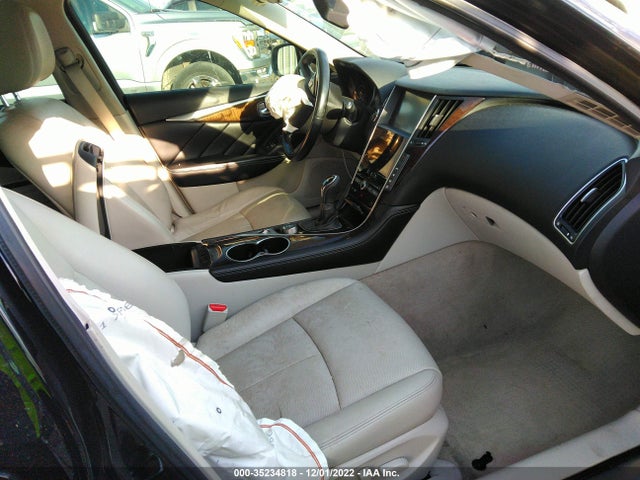 2014 Infiniti Q50 Premium მანქანა იყიდება აუქციონზე, vin: JN1BV7AP5EM674100, აუქციონის ნომერი: 35234818