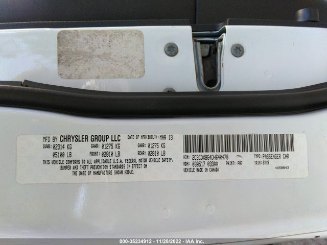 Dodge Charger Se 2013 2C3CDXBG4DH640478 Image 11