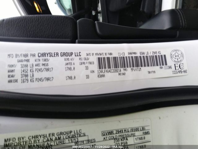 1C4RJFAG4EC339210 Jeep Grand Cherokee Laredo