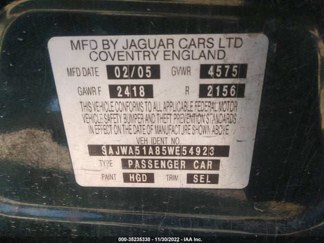 SAJWA51A85WE54923 Jaguar X-type 3.0l