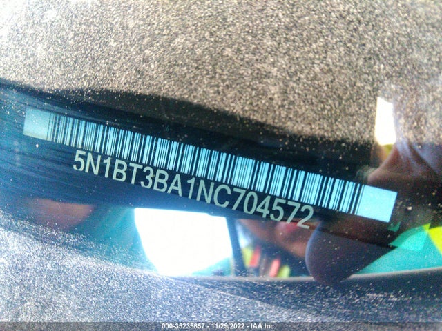 2022 Nissan Rogue, VIN: 5N1BT3BA1NC704572