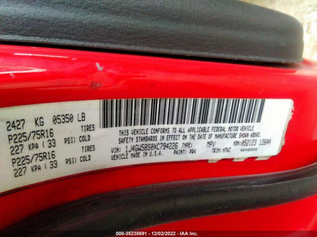 1J4GW58S0XC794226 Jeep Grand Cherokee