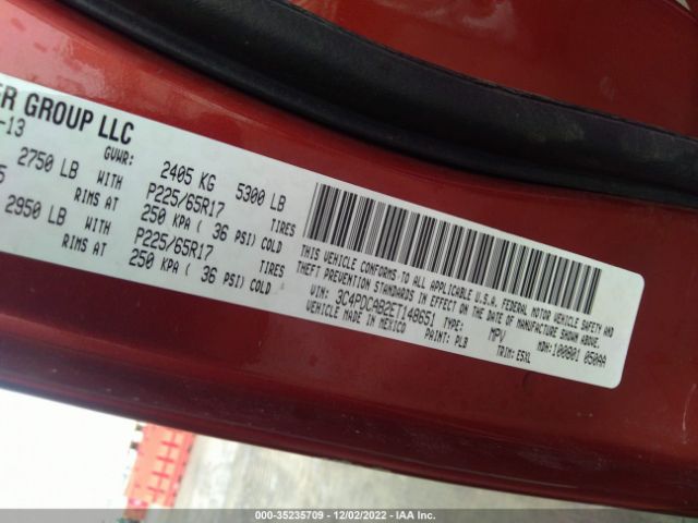 3C4PDCAB2ET148651 Dodge JOURNEY SE