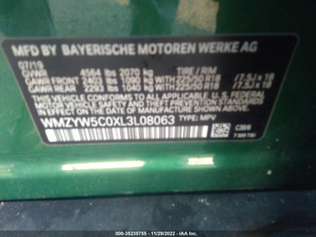 2020 Mini Countryman, VIN: WMZYW5C0XL3L08063