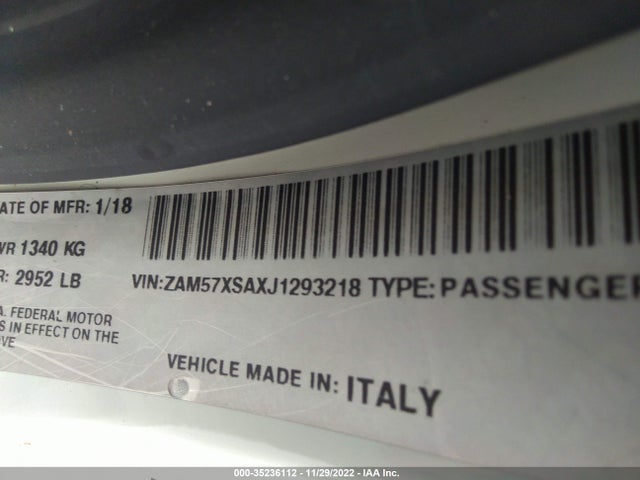 2018 Maserati Ghibli, VIN: ZAM57XSAXJ1293218