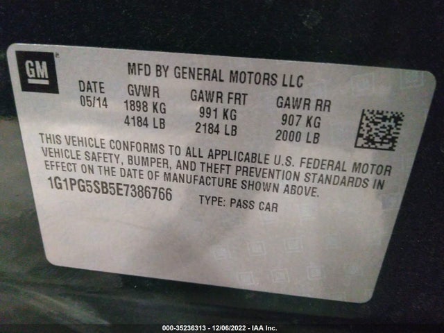 Chevrolet CRUZE LTZ 2014 1G1PG5SB5E7386766 Image 9