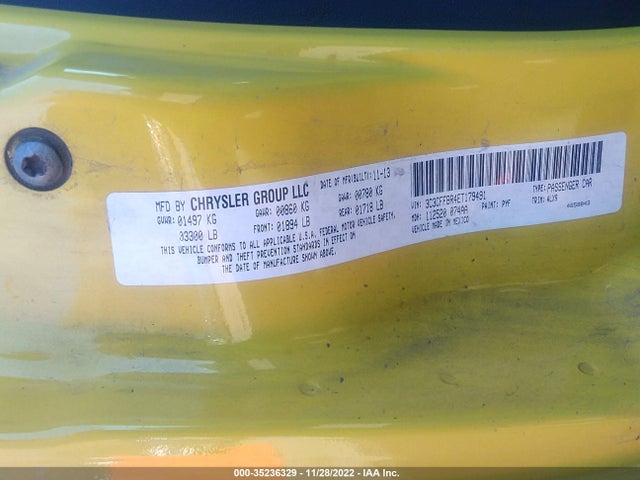 3C3CFFBR4ET179491 Fiat 500 SPORT