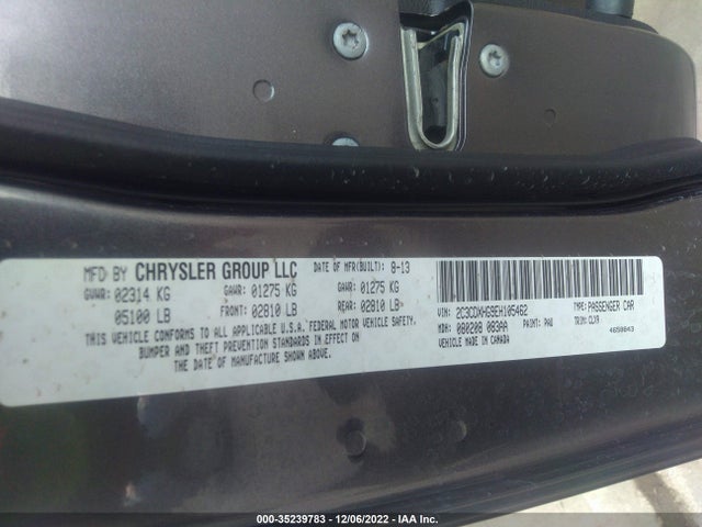 Dodge Charger Sxt Plus 2014 2C3CDXHG9EH105462 Image 9