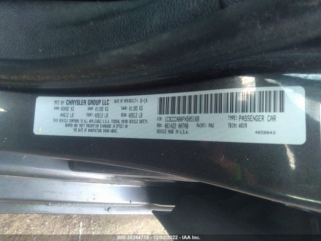 Chrysler 200 Limited 2015 1C3CCCAB0FN505168 Image 9