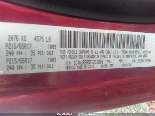 Jeep Patriot Sport 2015 1C4NJRBB5FD218605 Image 10