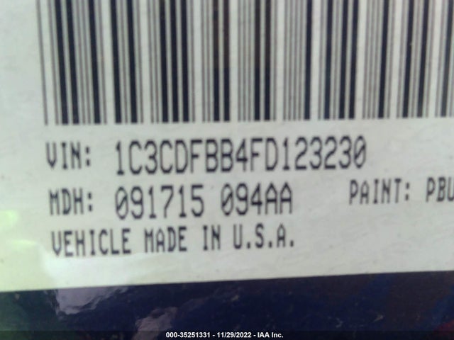 Dodge Dart 2015 1C3CDFBB4FD123230 Image 10