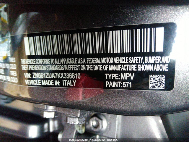 ZN661ZUA7KX336610 Maserati Levante