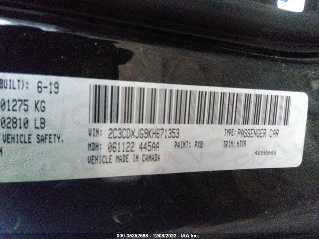 Dodge Charger Sxt 2019 2C3CDXJG9KH671353 Image 9