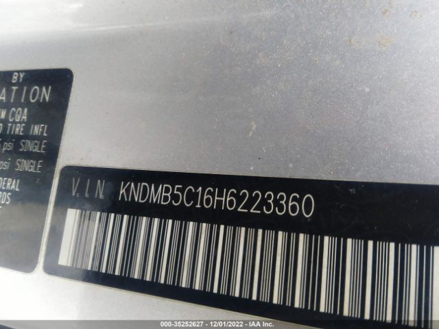 KNDMB5C16H6223360 KIA SEDONA LX