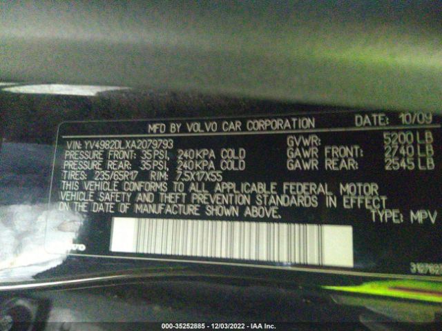 YV4982DLXA2079793 Volvo XC60