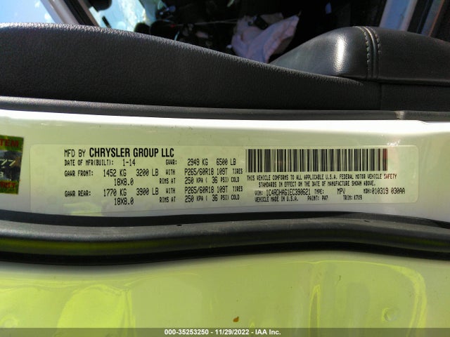Dodge Durango Sxt 2014 1C4RDHAG1EC390621 Image 9
