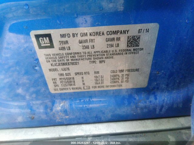 KL4CJESB0EB780321 Buick Encore