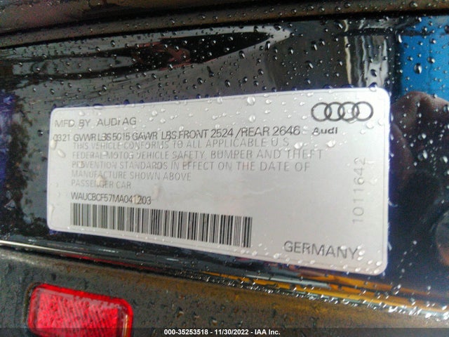 WAUCBCF57MA041203 Audi A5 Sportback Premium Plus