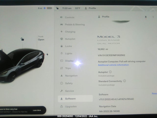 Tesla MODEL 3 2021 5YJ3E1EB1MF062562 Image 8