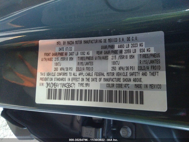 2022 Mazda CX-30, VIN: 3MVDMBAY1NM438471