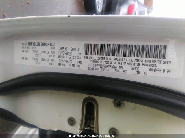 Dodge Ram 1500 St 2010 1D7RV1CP7AS221646 Image 10
