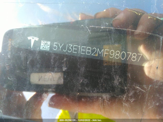 Tesla Model 3 Long Range 2021 5YJ3E1EB2MF980787 Image 10