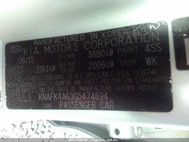 KIA Forte 2016 KNAFK4A63G5474694 Image 11
