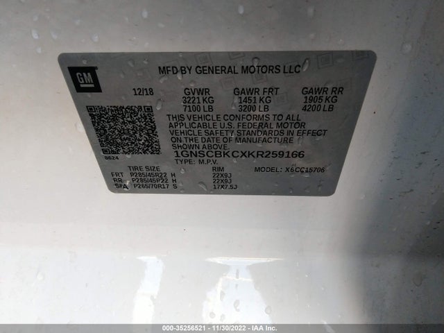 Chevrolet Tahoe Lt 2019 1GNSCBKCXKR259166 Image 10