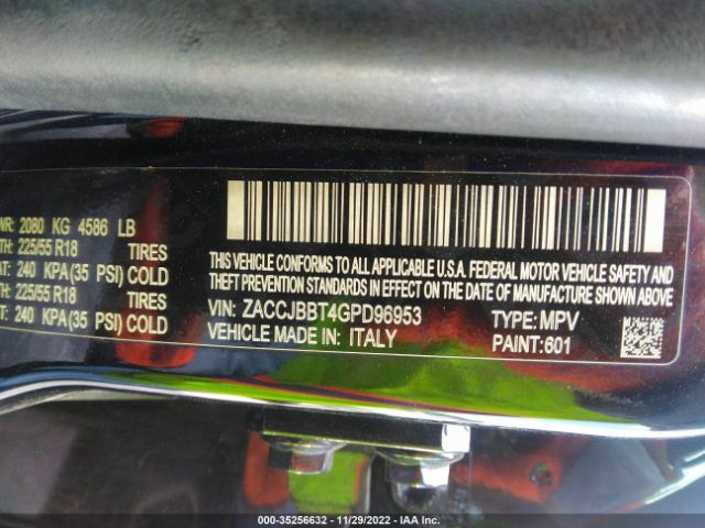 ZACCJBBT4GPD96953 Jeep Renegade Latitude