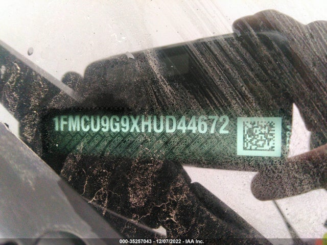 Ford ESCAPE SE 2017 1FMCU9G9XHUD44672 Image 11