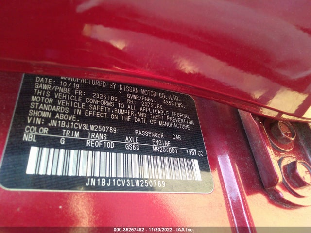 2020 Nissan Rogue, VIN: JN1BJ1CV3LW250789