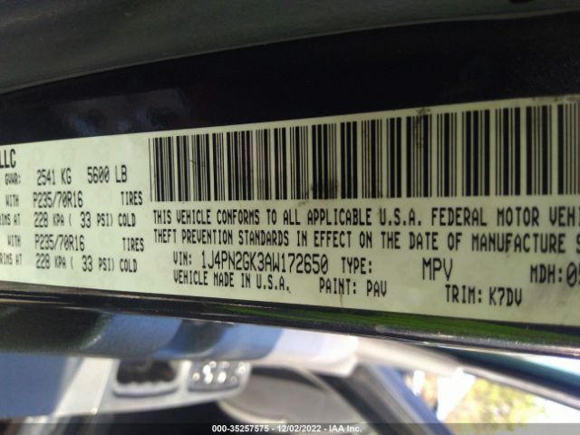 1J4PN2GK3AW172650 Jeep Liberty Sport