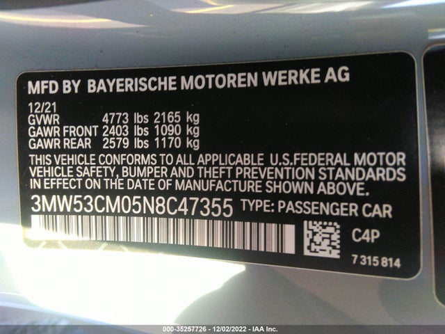 BMW 2 Series M240i Xdrive 2022 аукцион фото