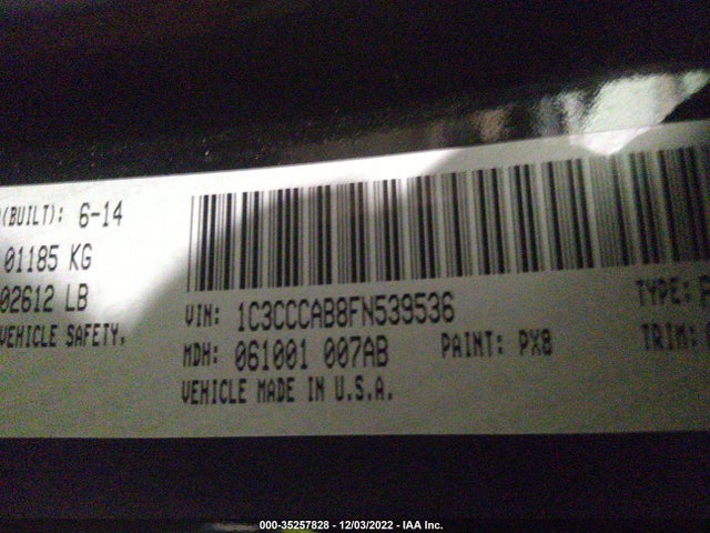 Chrysler 200 Limited 2015 1C3CCCAB8FN539536 Image 9