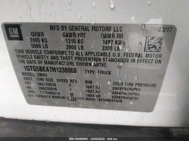 1GTG5BEA7H1238060 GMC Canyon 2wd