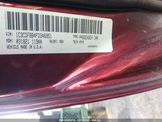 Dodge DART SXT 2015 1C3CDFBB4FD346951 Image 9