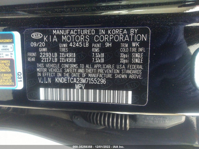 2021 Kia Seltos, VIN: KNDETCA23M7155296