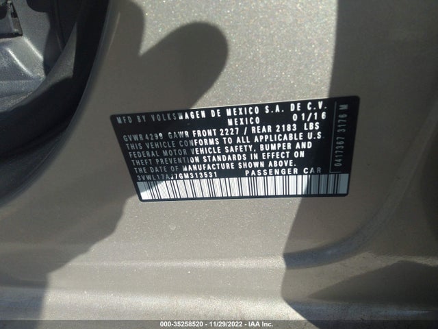 3VWL17AJ7GM313531 Volkswagen Jetta Sedan 1.8t Sel