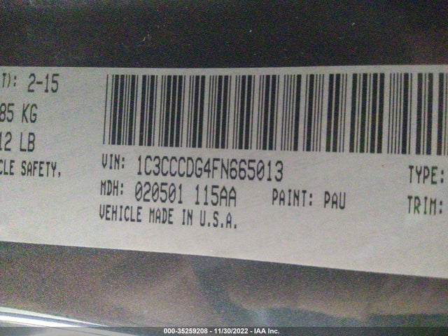 Chrysler 200 S 2015 1C3CCCDG4FN665013 Image 9