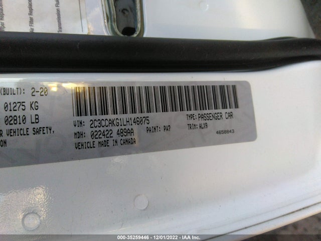 2020 Chrysler 300, VIN: 2C3CCAKG1LH146075