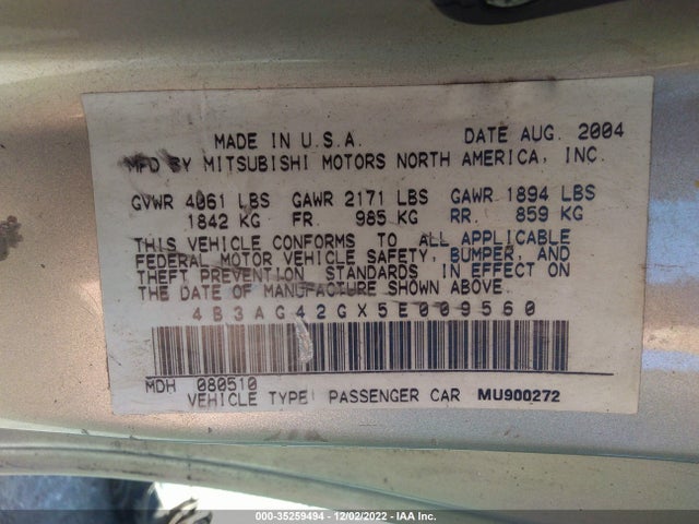 Dodge Stratus Cpe Sxt 2005 4B3AG42GX5E009560 Image 10