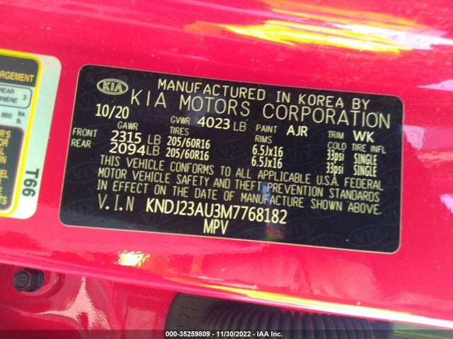 2021 Kia Soul, VIN: KNDJ23AU3M7768182