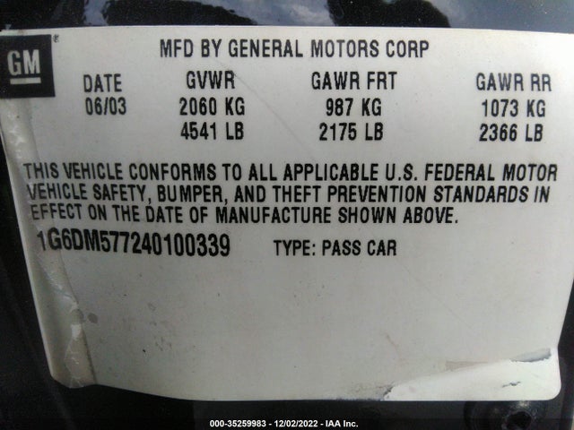 Cadillac CTS 2004 1G6DM577240100339 Image 10