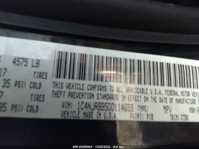 1C4NJRBB5DD114659 Jeep Patriot Sport