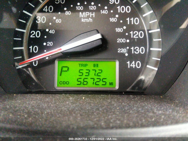 2009 KIA SPECTRA EX VIN: KNAFE221395605236