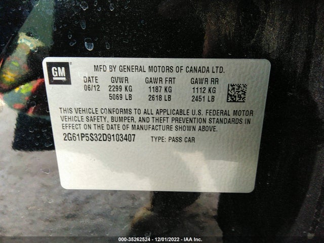 Cadillac XTS LUXURY 2013 2G61P5S32D9103407 Image 9