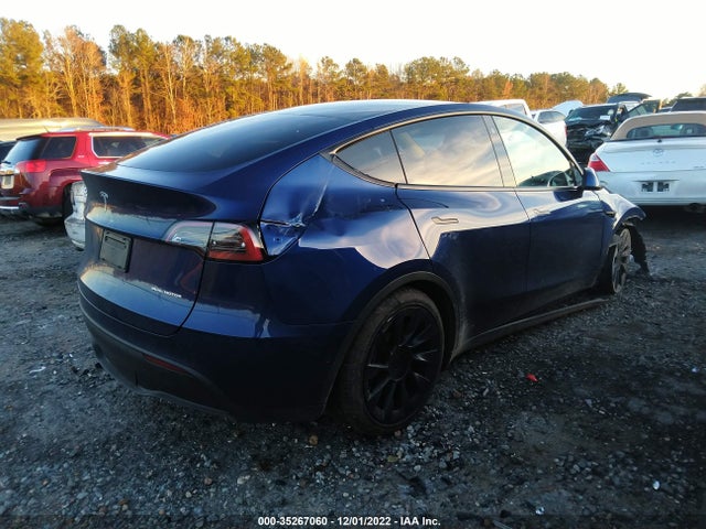 2022 TESLA MODEL Y LONG RANGE VIN: 7SAYGDEE0NA007047
