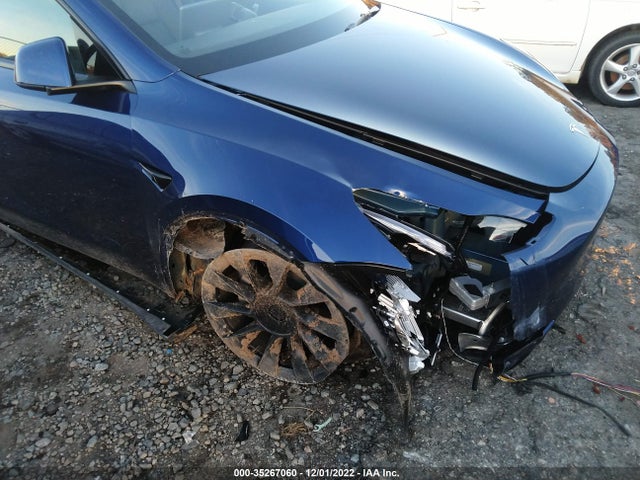 2022 TESLA MODEL Y LONG RANGE VIN: 7SAYGDEE0NA007047