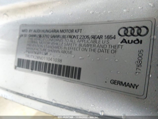 TRUTX28N011041038 Audi TT